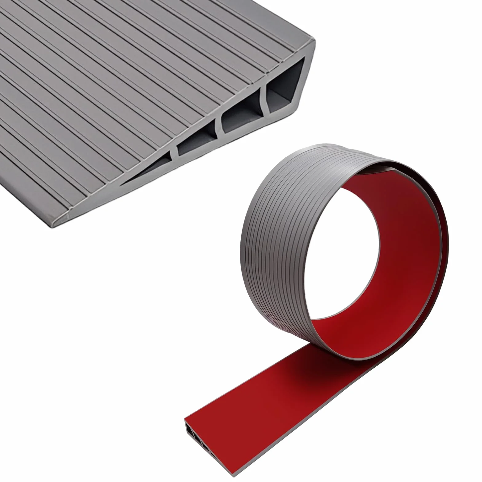 Rampa progowa do drzwi, rampa progowa 100×8×2cm, rampy progowe do drzwi, rampa dla wózków inwalidzkich z PVC profil przejściowy samoprzylepny, rampa progowa dla robota odkurzającego, wózka dziecięcego