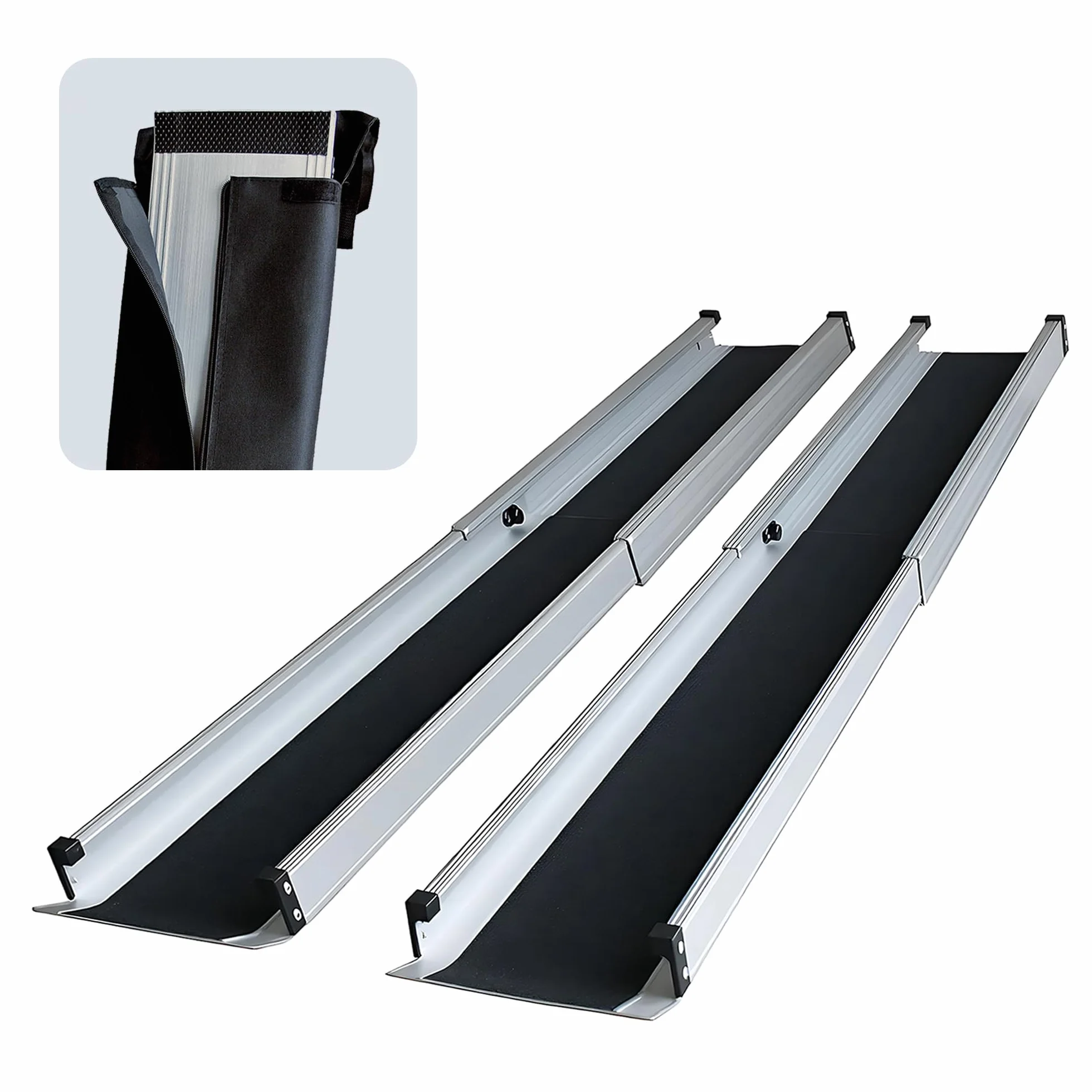 Aluminiowa rampa dla wózków inwalidzkich, składana, teleskopowa, rampa dla wózków inwalidzkich, 270 cm
