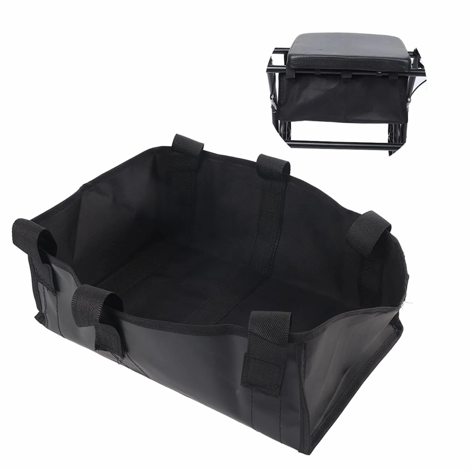 Torba na siedzisko, rollator, chodzik, akcesoria, materiałowy organizer, torba do przechowywania, duża regulowana torba do przenoszenia, kosz wielokrotnego użytku, wkładka do przenoszenia dla kobiet, mężczyzn, seniorów
