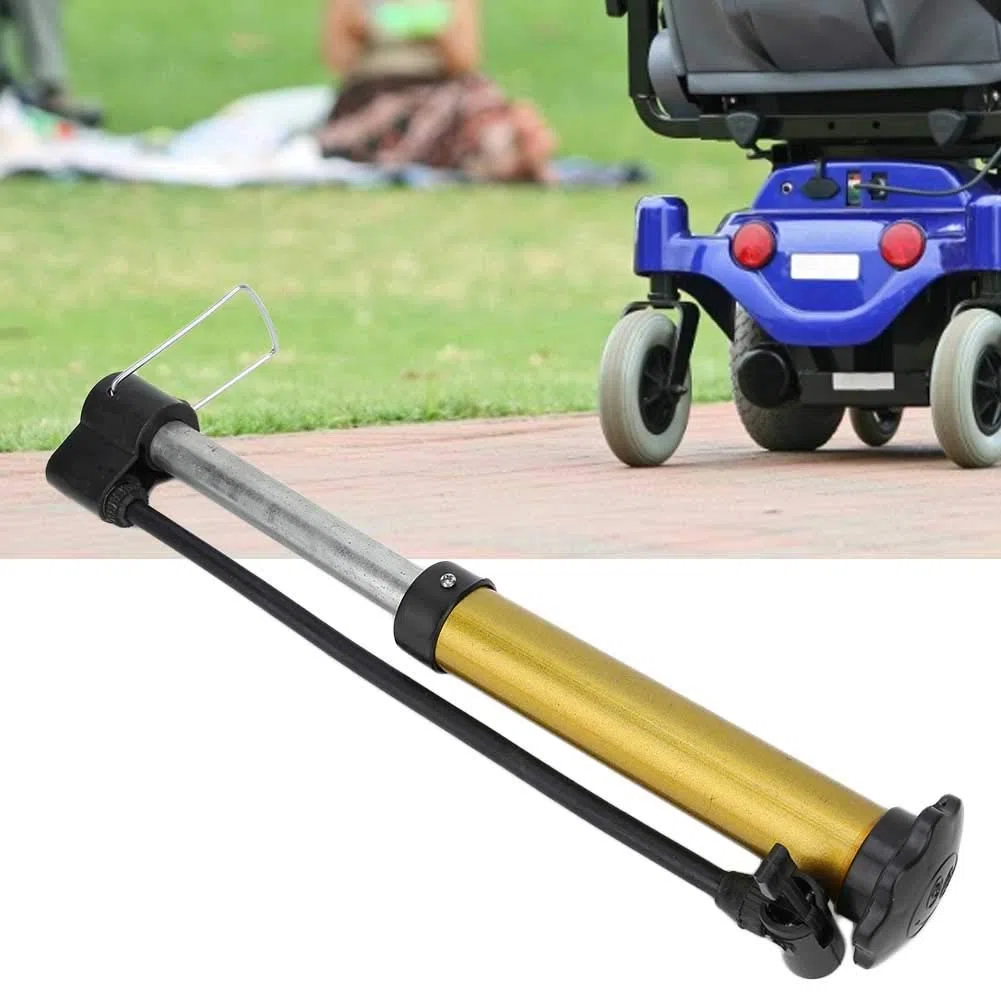 Praktyczny Inflator, Żółty 21 cm Powietrze Pompa Inflator dla Wózek inwalidzki
