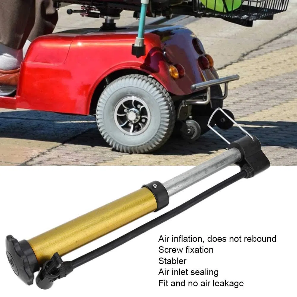 Praktyczny Inflator, Żółty 21 cm Powietrze Pompa Inflator dla Wózek inwalidzki