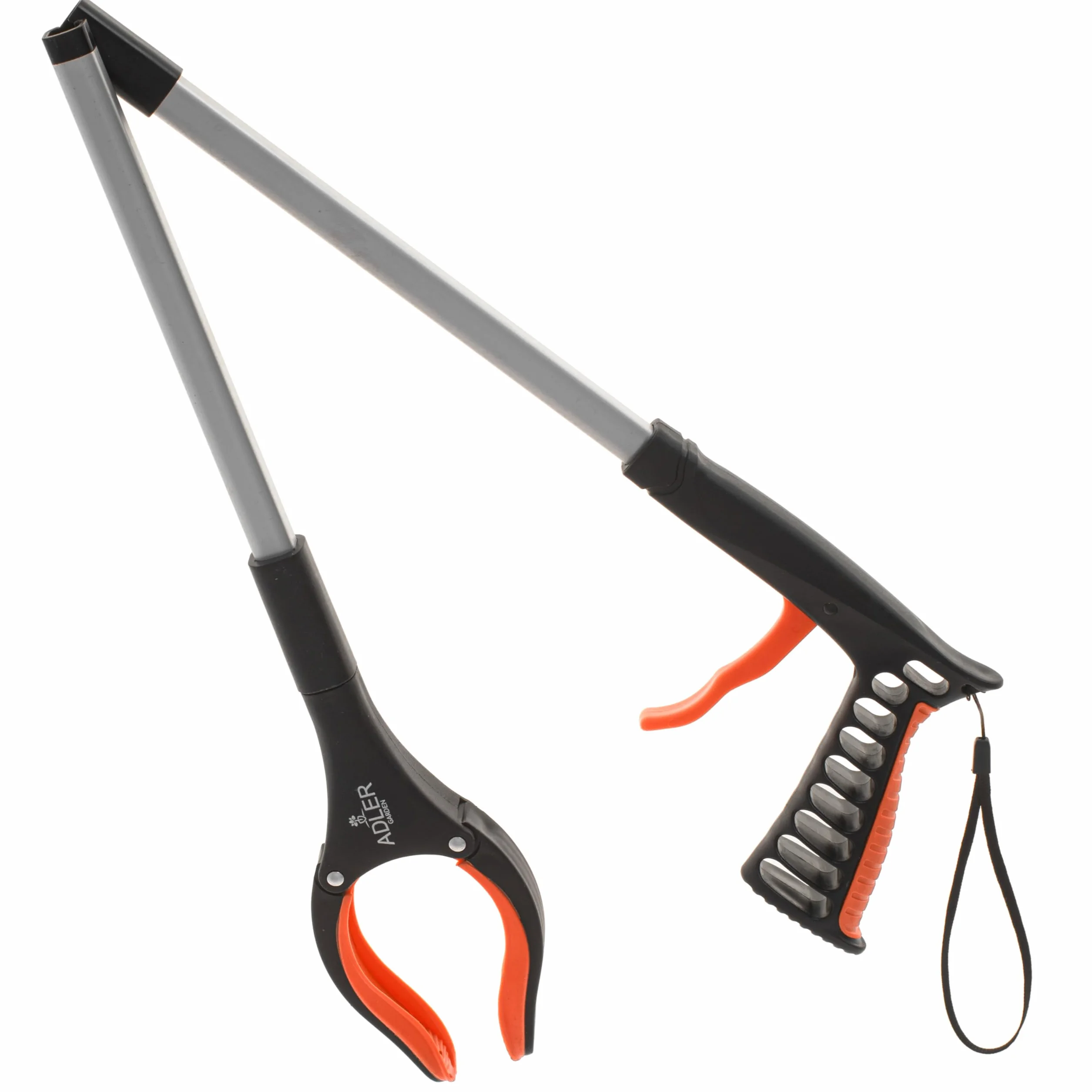 ADLER EUROPE Szczypce chwytające, 81 cm, aluminiowe szczypce chwytakowe dla osób starszych, pomoc w chwytaniu, podnoszeniu, zbieraniu odpadów, usprawnienie dla osób niepełnosprawnych, AD6804