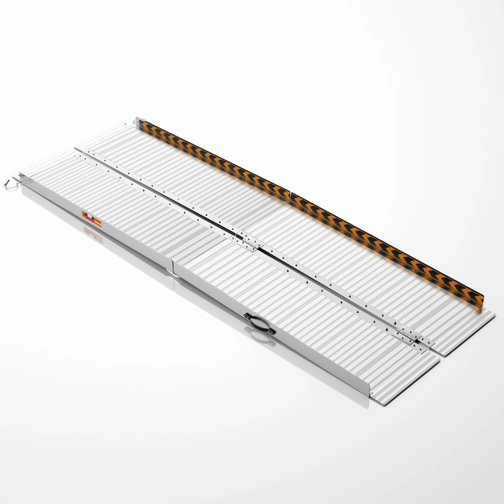 gardhom Rampa dla wózków inwalidzkich 2FT - 7FT Składane aluminiowe rampy dla wózków inwalidzkich i skuterów mobilnych na progi drzwi wejściowych do domu
