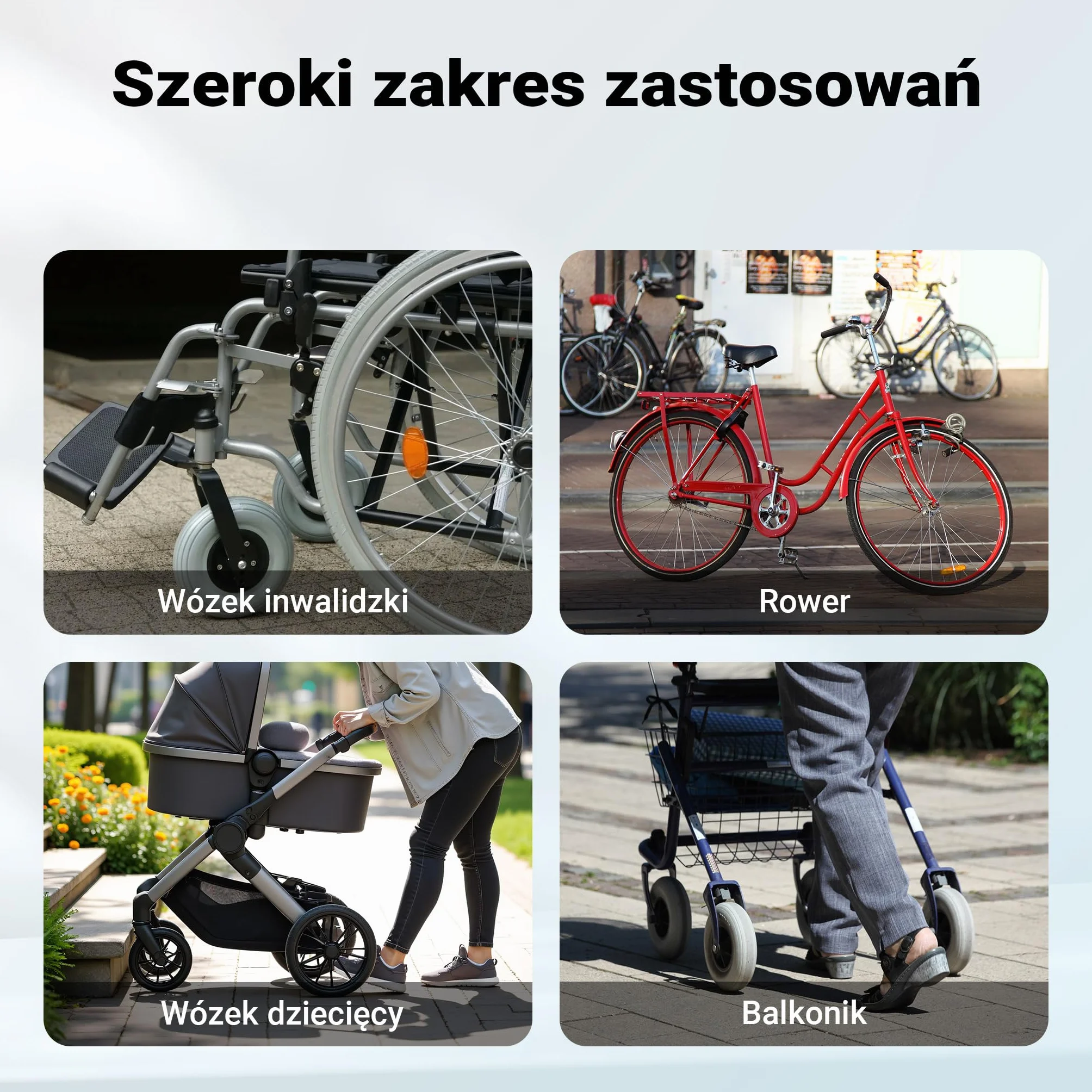 Rampa dla wózków inwalidzkich z aluminium, składana, 62 cm, maks. do 270 kg