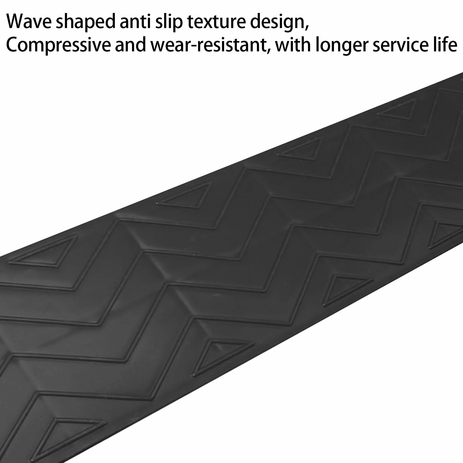 Rampy progowe, rampy progowe do wózków inwalidzkich, antypoślizgowa listwa przejściowa do drzwi, schodów, schodów, robota zamiatającego, skutera mobilnego (czarna, 100 x 10 x 4 cm)