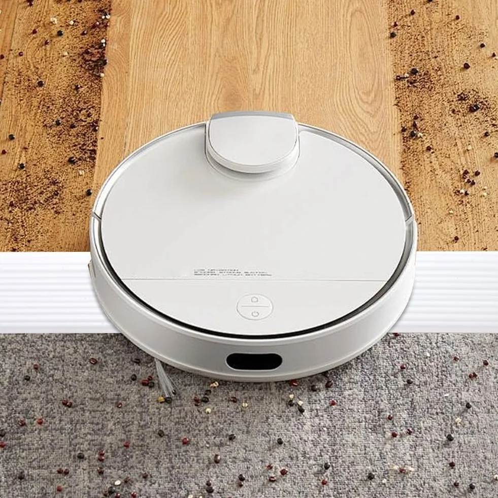 Rampa progowa 3 x 7 x 100 cm – rampa progowa z PCW do robota Sa, wózka inwalidzkiego, wózka dziecięcego, chodzika i skutera elektrycznego (biała)