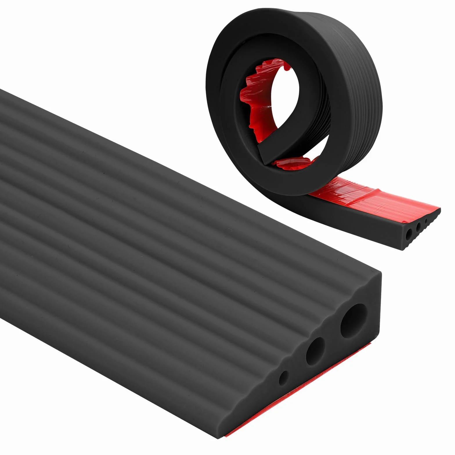 Rampa progowa, 100 x 6,5 x 2,5 cm, rampa progowa dla wózków inwalidzkich, PCW, antypoślizgowa powierzchnia, gumowa rampa najazdowa, rampa progowa do wózka inwalidzkiego, wózka dziecięcego, chodzika