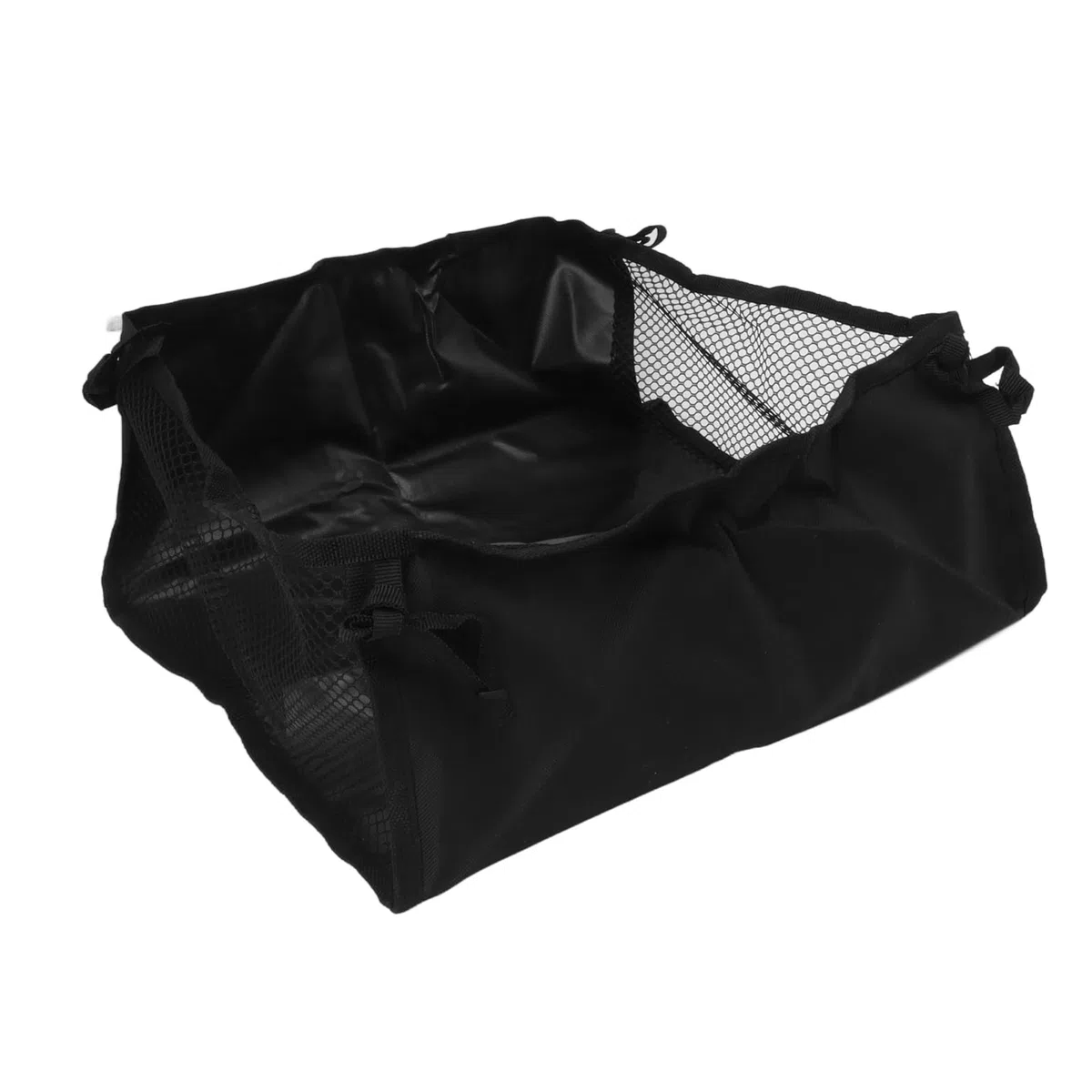Torba Pod Wózek Inwalidzki 600D z Tkaniny Oxford Ruchomy Kosz Pod Siedzeniem do Wózka Rollator Walker w Kolorze Czarnym