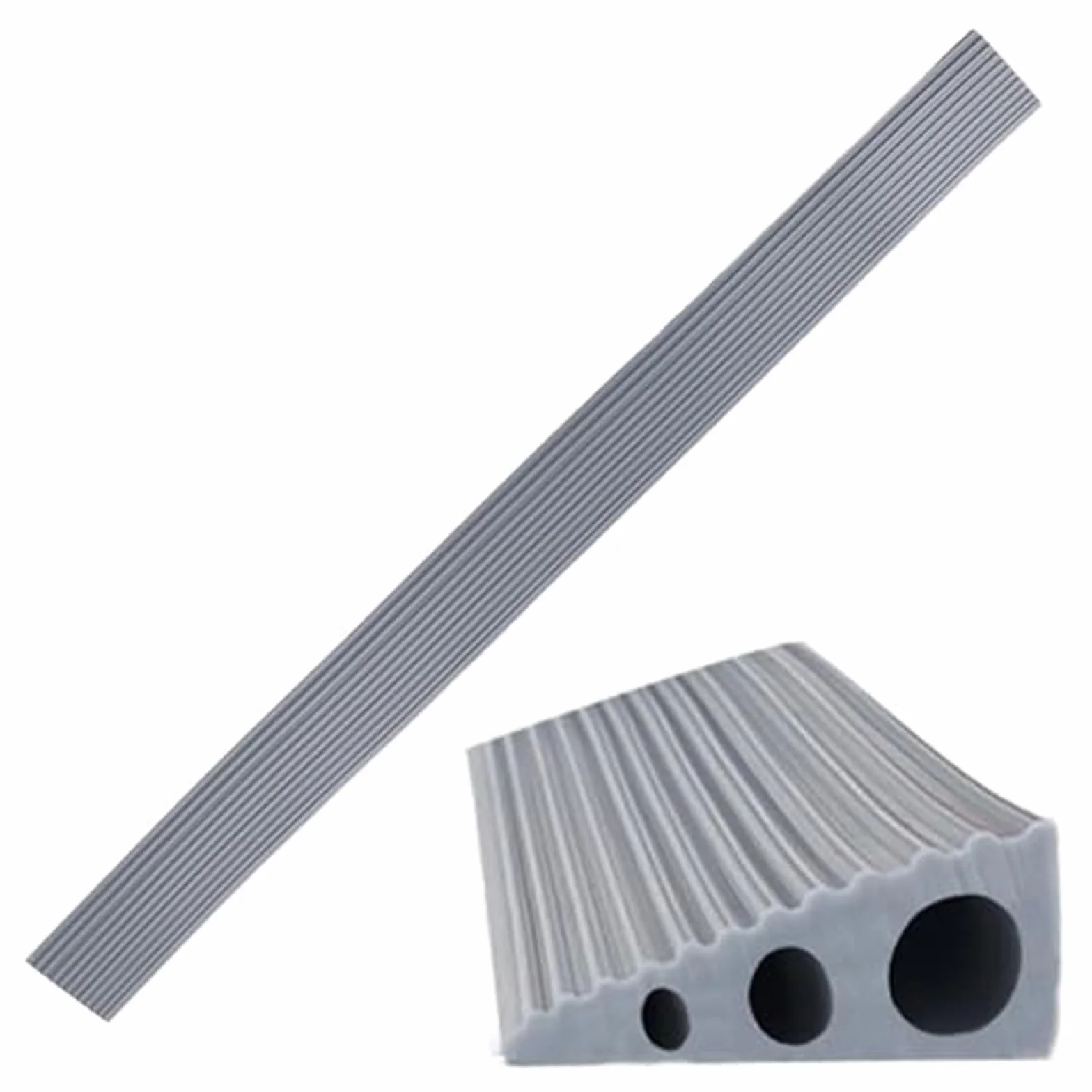 Dokeno Rampa progowa 90 x 6 x 2 cm, profil przejściowy, samoprzylepna, silikonowa rampa progowa, rampa dla wózków inwalidzkich, do łazienki, wózka inwalidzkiego, wózka dziecięcego, chodzika lub (kolor