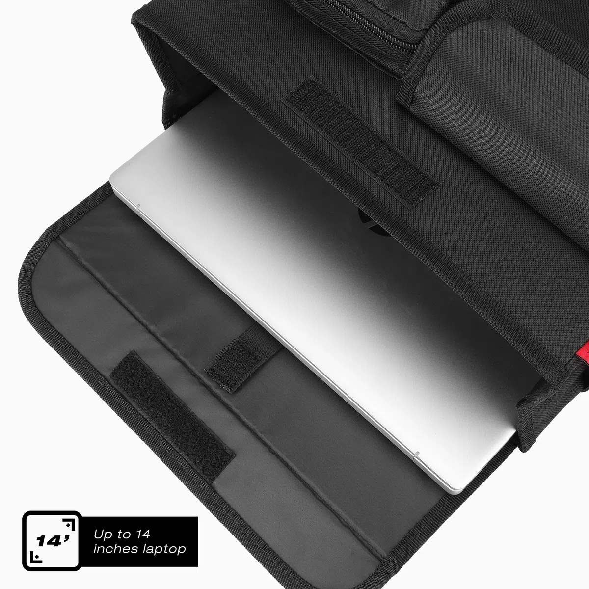 YOOFAN Torba na hulajnogę – wygodny organizator z kieszenią na laptopa 14 calowego i uchwytami dla kubków