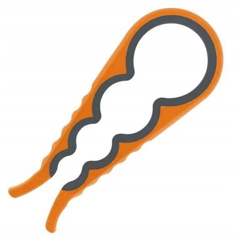 DomoDomo - Wielofunkcyjny otwieracz do butelek i słoików – ergonomiczny kształt, antypoślizgowy, nadaje się do mycia w zmywarce, 22,5 x 9 cm